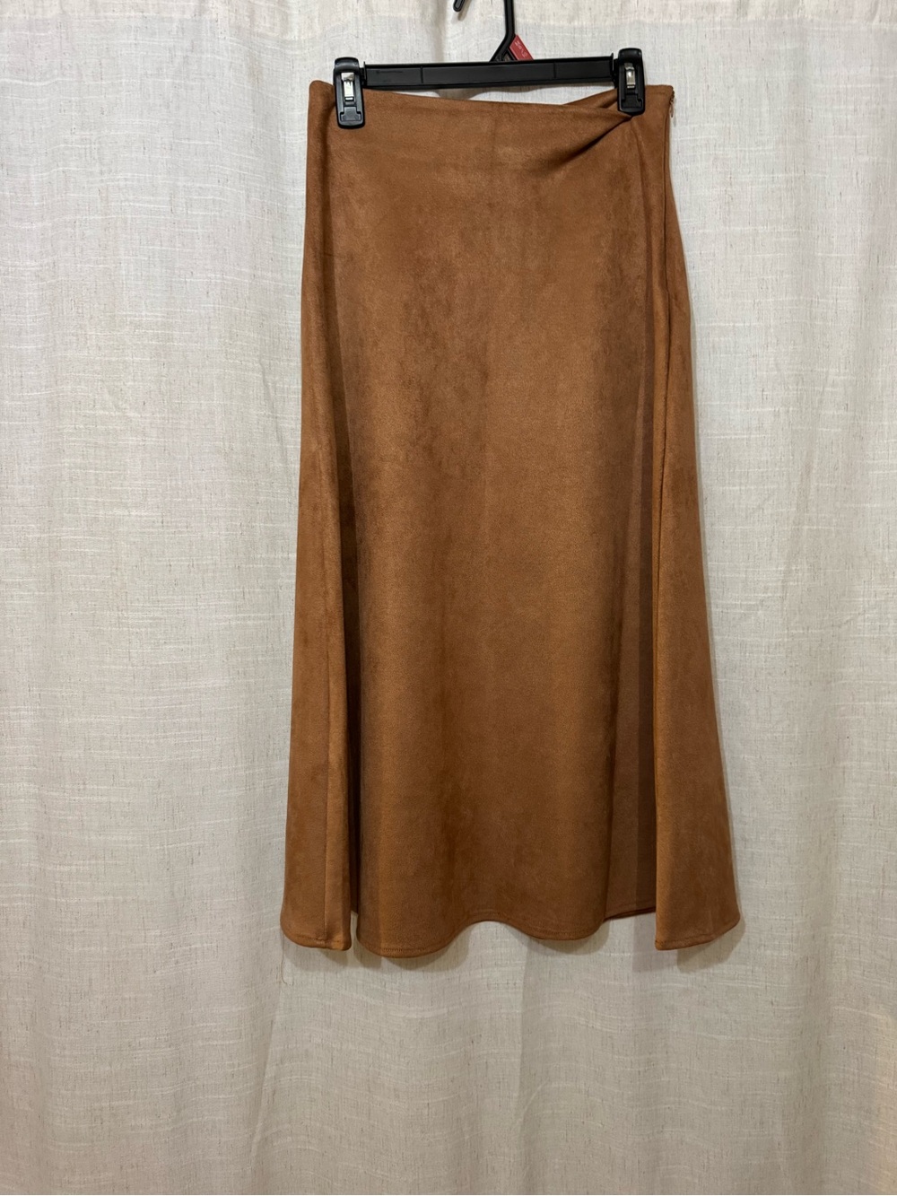 Classic Brown Midi Skirt - Women's